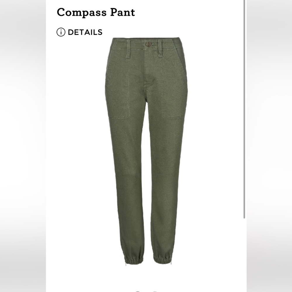 Cabi army green Compass pant size 16